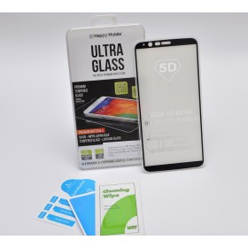 Защитное стекло для OnePlus 5t - Happy Mobile 5D Full Screen (Japan Asahi, Nippa Full Glue) (Черное, Full Glue)