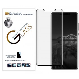 Защитное стекло для Huawei Mate 20 Pro 3D Lion Glass (High Aluminum, Full Glue, 9H, 0.3mm) (Черное)
