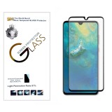Защитное стекло для Huawei Mate 20 - 5D Silk print Lion Glass Full Screen (High Aluminum, Full Glue, 9H, 0.3mm) (Черное)