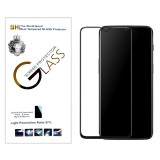 Защитное стекло для OnePlus 6t 5D Silk print Lion Glass Full Screen (High Aluminum, Full Glue, 9H, 0.3mm) (Черное)