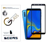 Защитное стекло для Samsung Galaxy A7 2018 (A750) 5D Silk print Lion Glass Full Screen (High Aluminum, Full Glue, 9H, 0.3mm) (Черное)