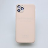 Чехол-накладка Simple Slim Matte Camera Protection для iPhone 11 (Pink)