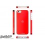 Чехол 7mm DUO:Alu для iPhone 5/5s (White(P) Red)