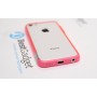 Чехол бампер Pinlo BLADEdge для iPhone 5c (Transparent Red) + пленка