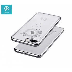 Чехол с кристалами Devia Crystal Garland для iPhone 7 Plus | 8 Plus (Silver)