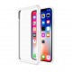Чехол-накладка TT Glass Case Series для iPhone X / Xs (White TPU)