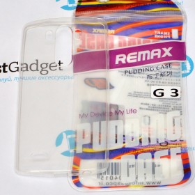 Чехол Ultra Thin Silicon Remax 0.2mm для LG G3 (Прозрачный)