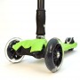 Детский самокат 3Style Scooters® JW032 - Великобритания (Flashing Wheels, Foldable T-bar, Green color)