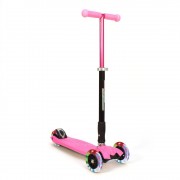 Детский самокат 3Style Scooters® JW032 - Великобритания (Flashing Wheels, Foldable T-bar, Pink color)