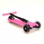 Детский самокат 3Style Scooters® JW032 - Великобритания (Flashing Wheels, Foldable T-bar, Pink color)