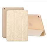 Кожанный чехол-книжка HOCO Cube series leather case for iPad mini 4 (Золотой)