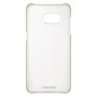 Оригинальная накладка Clear Cover для Samsung Galaxy S7 edge (G935) (GOLD  EF-QG935CFEGUS)