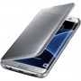Оригинальный чехол Samsung Clear View Cover для Galaxy S7 Edge (SILVER EF-ZG935CSEGRU)