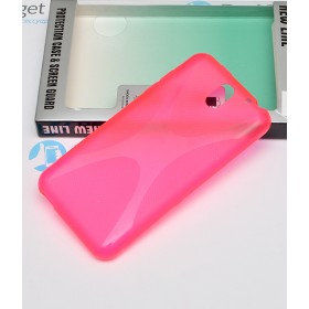 Полимерный TPU чехол New Line X-series для HTC Desire 610 (Розовый) + Защитная пленка
