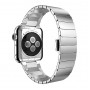 Ремешок HOCO Metal 2POINTERS из хирургической стали марки 316L для Apple Watch 42mm (Сербро)