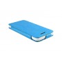 Ультра-тонкий кожаный чехол Pinlo Slice для iPhone 5 /5s / 5c  (Leather Blue) + пленка