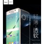 Ультра тонкий TPU чехол HOCO Light Series для Sansung Galaxy S6 Edge + (0.6mm Белый)