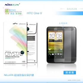 Защитная пленка Nillkin Crystal для HTC One V (T320e) (Анти-отпечатки)