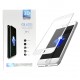 Защитное стеклодля iPhone 8 Plus (Белое) - Happy Mobile 3D Full Cover Ultra Glass Premium (Asahi glass) (Frame)